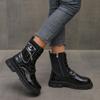 2024 New Fashion Solid Color Hot Selling Warm Winter Comfortable Women's Boots Round Toe Versatile Fashion Boots Zapatos