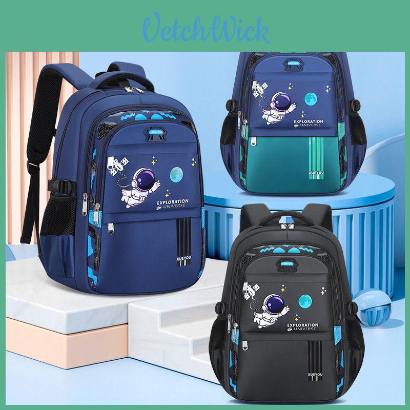 Modern Stylish Astronaut Backpack With Reflective Safety Straps For Boys