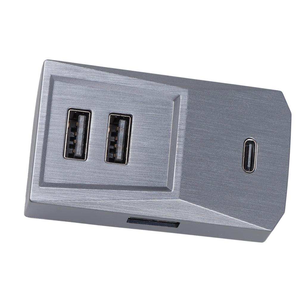 Glove Box USB Hub Multiport Stable Transmission Convenient Car Docking Station Replacement for Tesla Model 3 Y