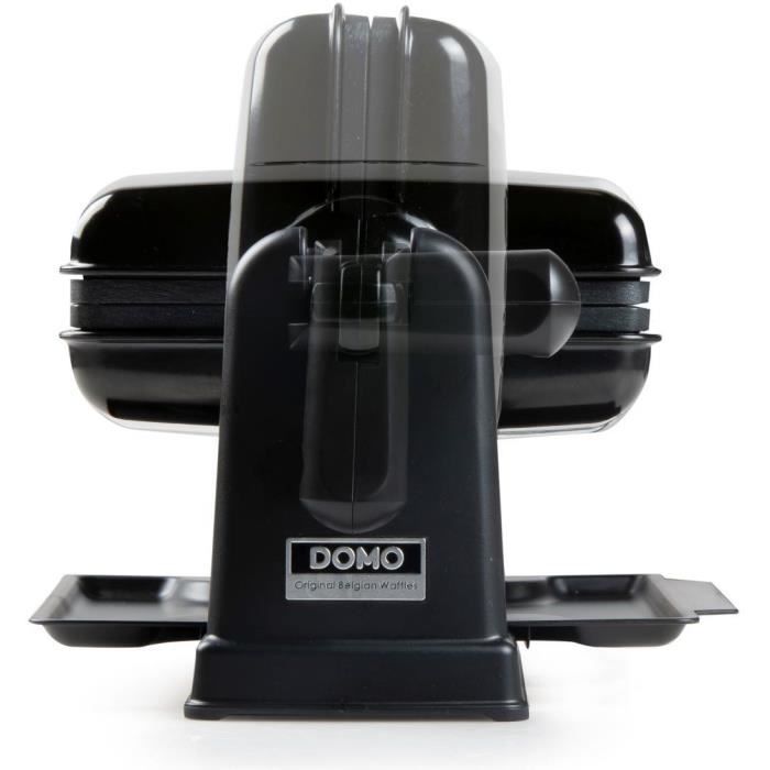 DOMO Rotary Waffle Maker - DO9224W - 180° Rotatable - Non-Stick Coating - Cool-Touch Handle - 2 People