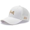 New Hat Men's Chinese Style Embroidery Hard Top Baseball Cap Women's Sunscreen Fashion Trend Versatile Cap Women's Tide