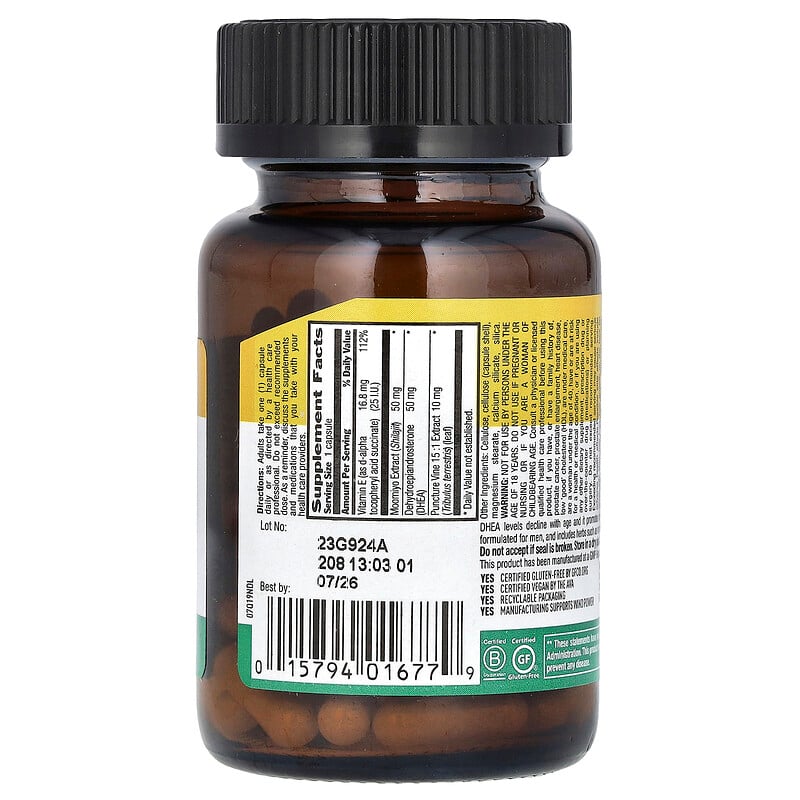 DHEA Complex for Men, 60 Vegan Capsules