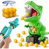 Игрушки-стрелялки с динозаврами для мальчиков, возраст 3 4 5 6 7 8 лет - Подвижная игра-стрелялка с табло, светом и звуком, 12 поролоновых шариков, игрушки для мальчиков-малышей 5-7 6
