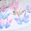 50 шт. Аппликации-бабочки из органзы градиентного цвета, Материалы для дизайна одежды