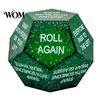 Funny Board Game Accessories Santa Swap Gift Exchange Dice, 12-Side Glitter Christmas Stocking Stuffers, Ideas Holiday Gathering Activities
