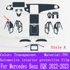For Mercedes Benz EQE -2024 Car Gearbox Panel Film Dashboard Protective Sticker Interior Anti-Scratch Film Cover Accessories