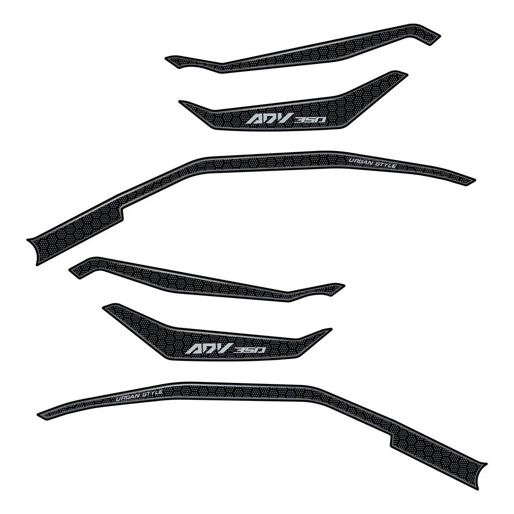2023 adv350 stickers Motorcycle 3D Resin Epoxy Sticker Protection Kit Tank Pad Anti Scratch Decal For ADV 350 2022-2025