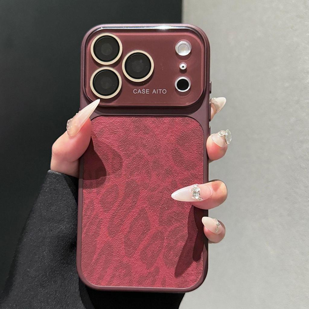 Виниловая наклейка с леопардовым принтом для iPhone 17 Pro Max - Совместима с защитным чехлом Apple 16