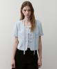 Куртка Ostkaka Tweed Single Crop Небесно-голубая