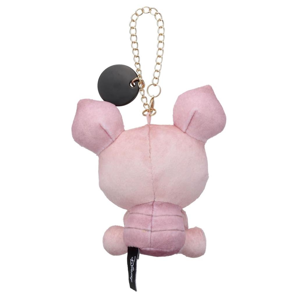 Takara Tomy Arts Disney Character Nui Pan Chain Strap Mascot Character Pan (Sitting) Piglet Plush Toy, Approximately 12cm Tall