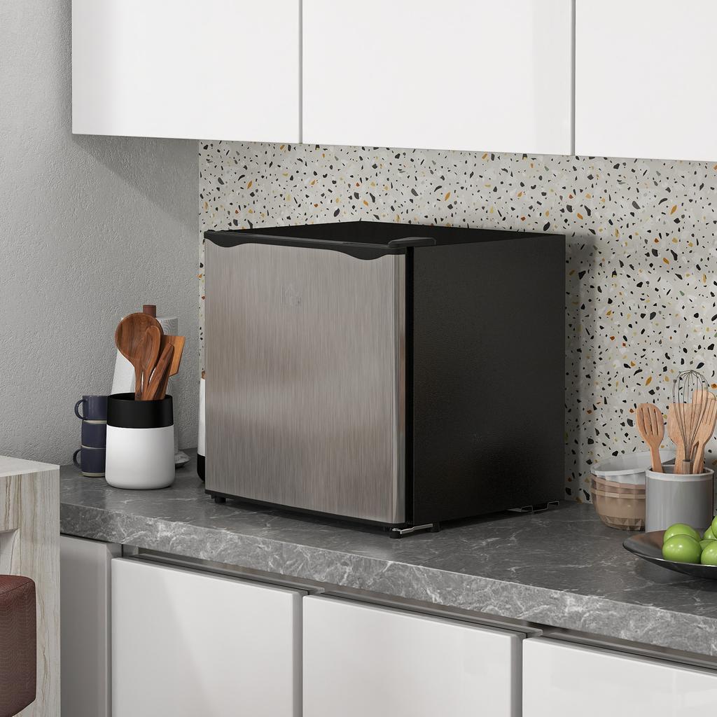 35L Mini Freezer, -24 degrees C to -14 degrees C Temperature - Silver Tone