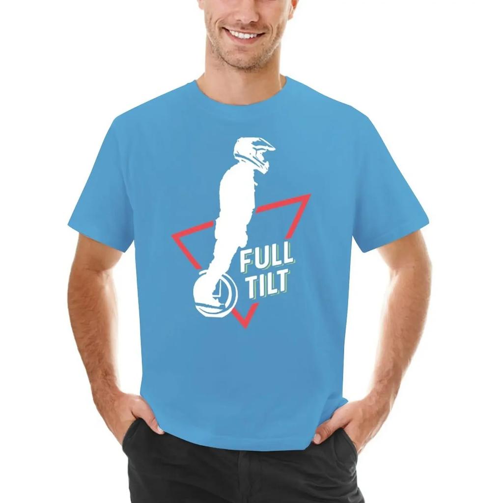 EUC Электрический моноколесо Full Tilt Футболка эстетичная одежда летний топ хлопок смешные футболки для унисекс с коротким рукавом с круглым вырезом