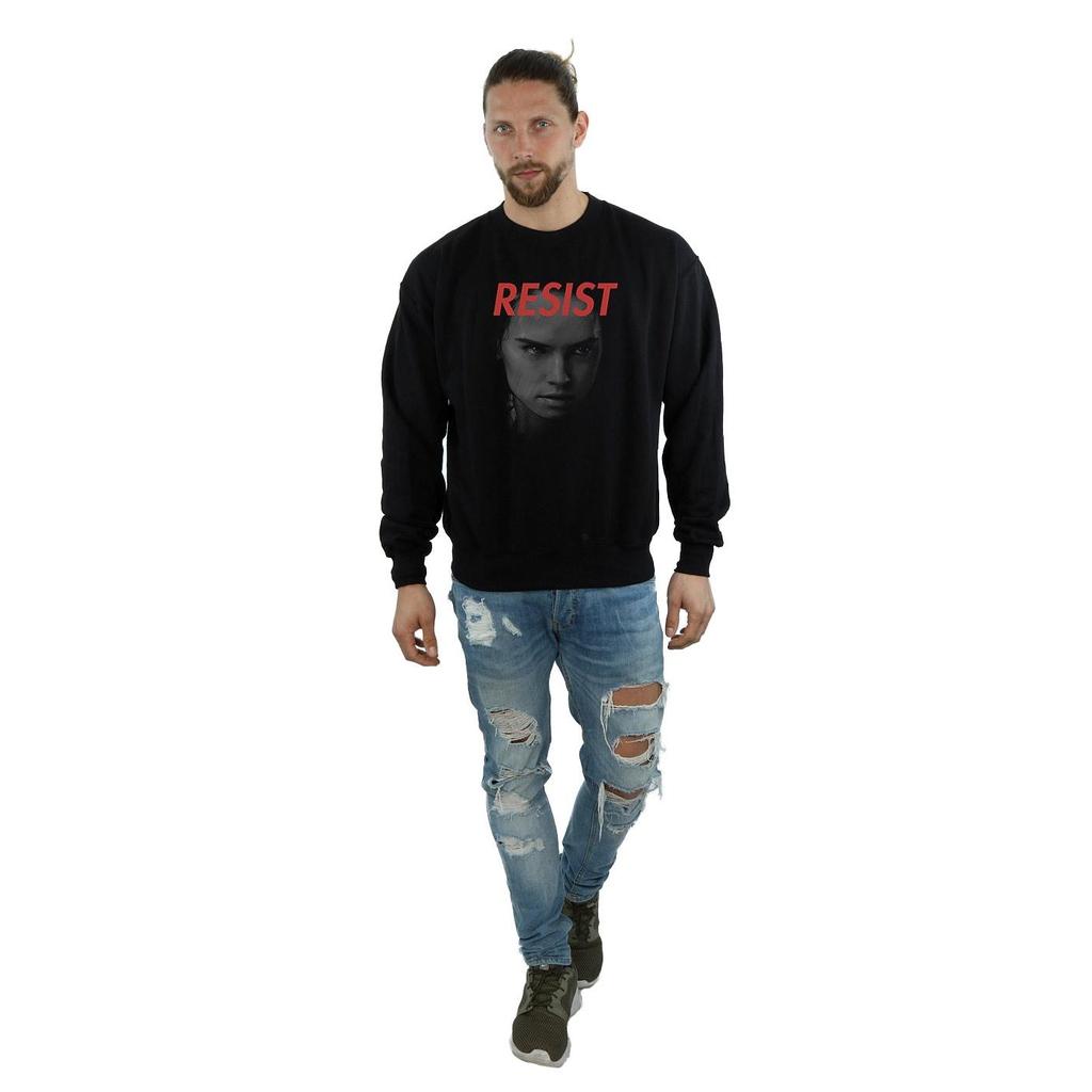 Star Wars Mens The Last Jedi Rey Face Sweatshirt