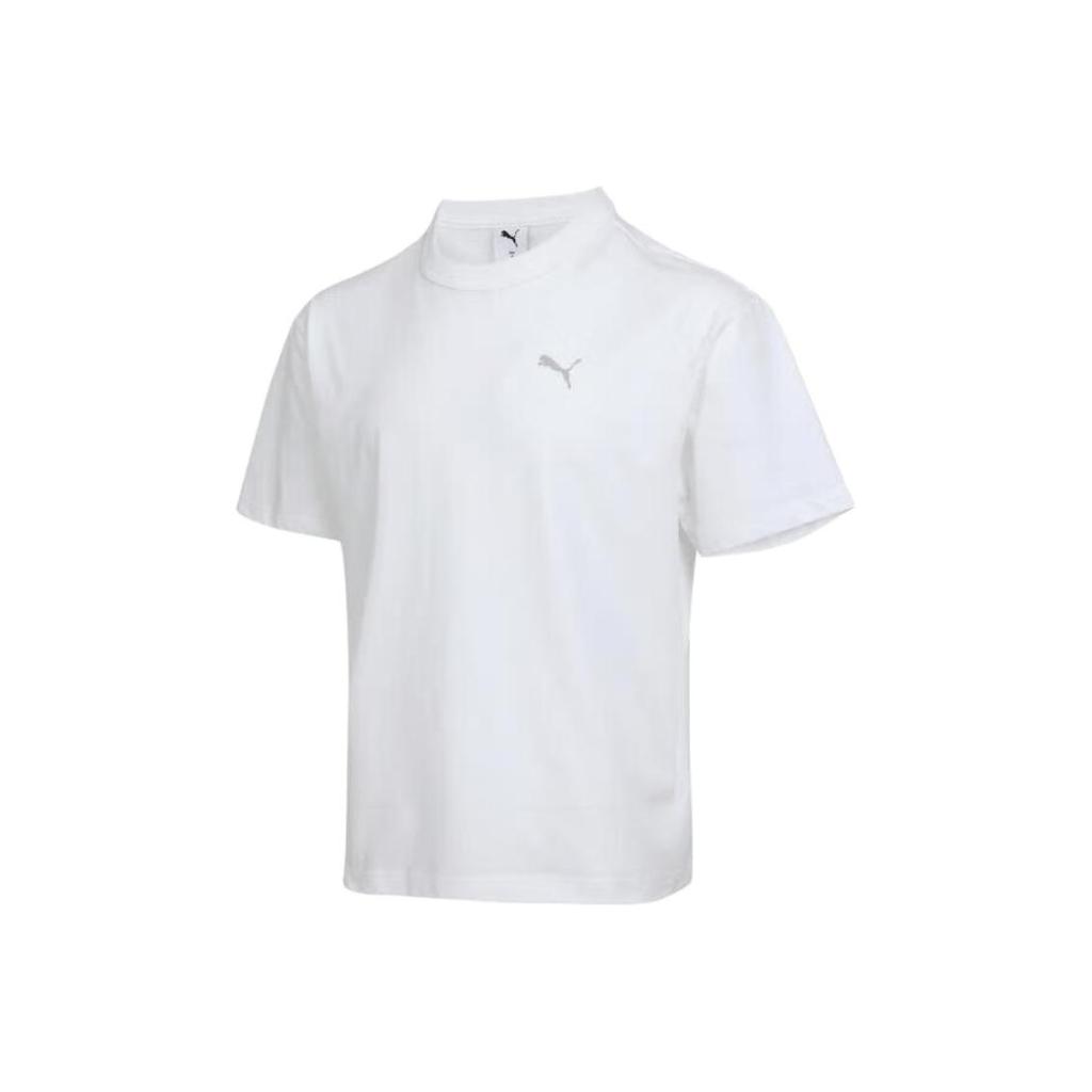 Puma Футболки Мужские Белые С Круглым Вырезом Средняя 634790-02