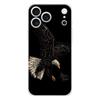 Мягкий прозрачный чехол для iPhone 17 Air 16E 16 11 15 14 Pro MAX 12 13 7 8 Plus SE Пасхальный чехол Полная защита Задняя панель с рисунком Черный орел