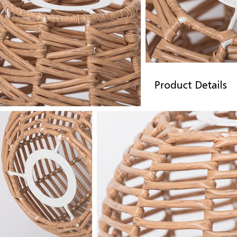 1шт ротанг декоративный винтажный искусственный ротанг плетеный абажур декоративная люстра лампы B&B люстра освещение японский многостильный