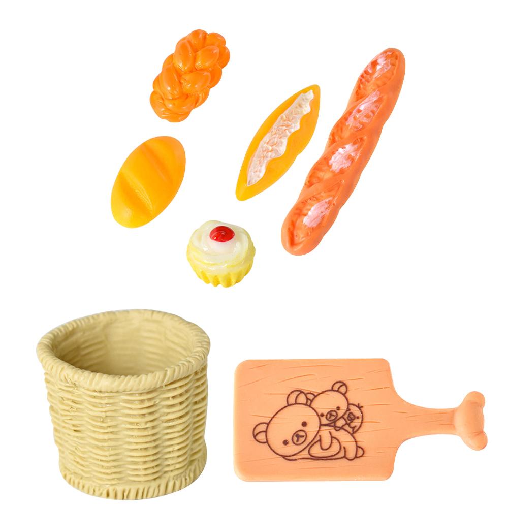 Миниатюрные аксессуары для куклы Лабубу 17 см, мини-мультяшная модель, набор жареной курицы, набор хлеба, торта, десертов, подарок для кукольного домика, игрушка для девочки