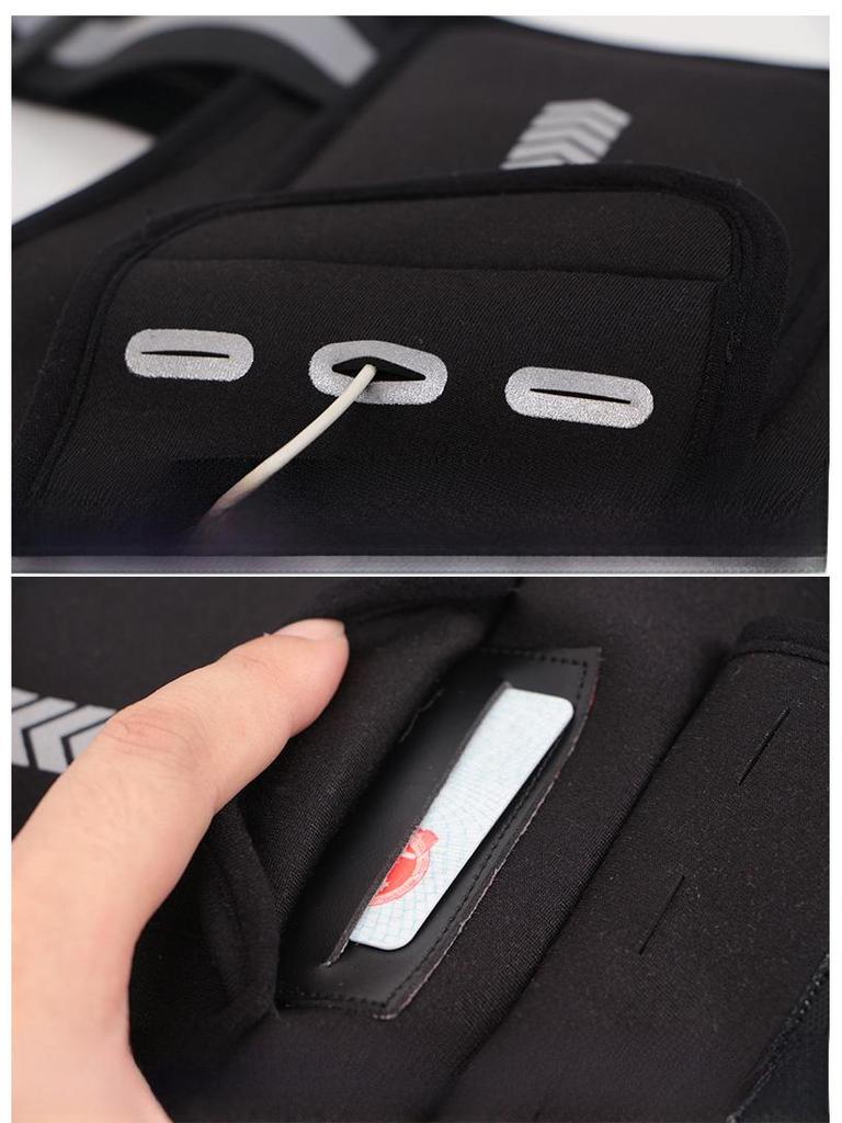 Унисекс-рюкзак для бега со светоотражающим жилетом и держателем для бутылки с водой, идеально подходит для пеших прогулок, фитнеса и занятий спортом на открытом воздухе.