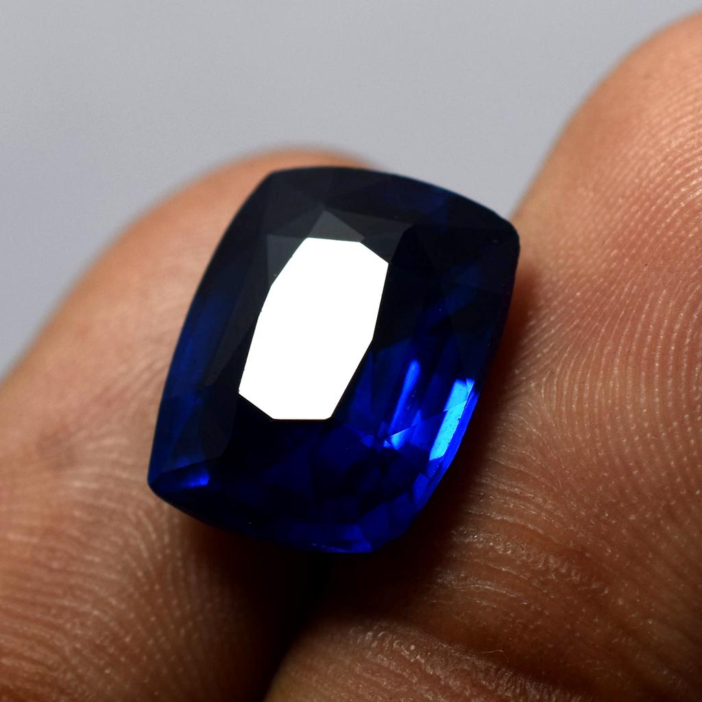 Natural Blue Sapphire Loose Gemstone 8.80 ct Exclusive Cushion Cut September Birthday Birthstone