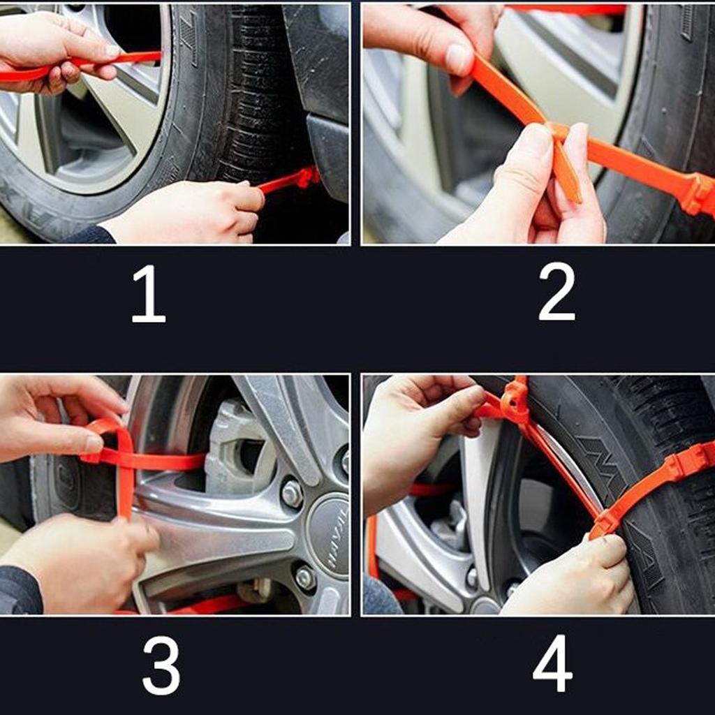 Многоразовые противоснеговые цепи автомобильных противоскользящих цепей для автомобилей и внедорожников с автоматической затяжкой портативных автомобильных шин