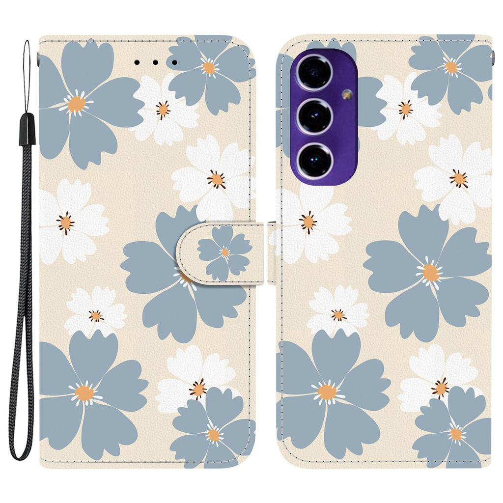 For Samsung Galaxy A16 5G/4G Wallet Case Pattern Printing Leather Stand Phone Cover with Strap