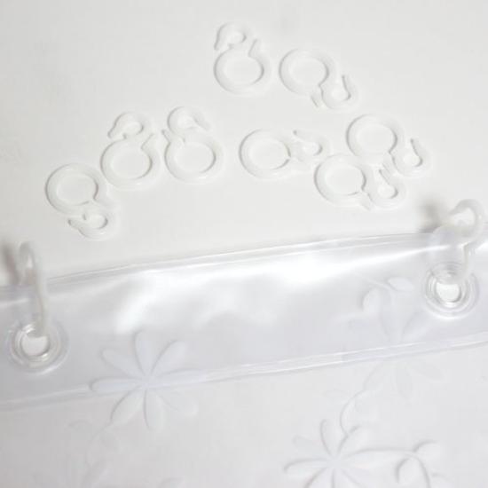 Солнечный день Облачный узор Занавеска для душа Защита от плесени Сделано в Японии, Полупрозрачная, 120x150мм, Устойчивая,