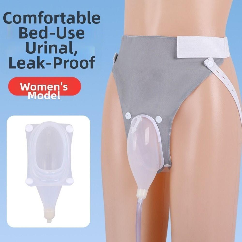 Reusable Urinal Pee Holder Silicone Urine Collector Bags Wearable Urinal  Bedridden