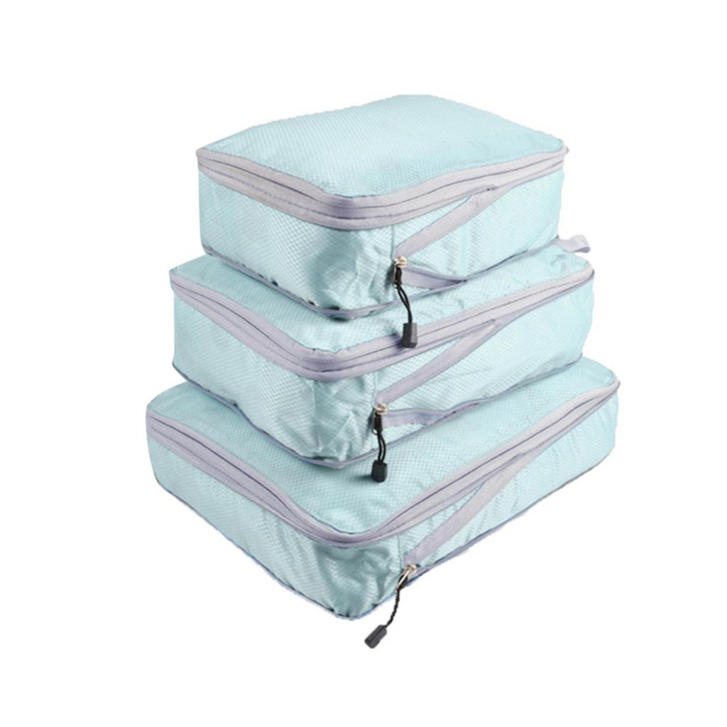 3Pcs/set Compressible Travel Storage Bag Portable Large Capacity Storage Bag Suitcase Luggage Packing Cubes