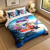 3Pcs Bedding SetSuper Wings Soft Bed Sheet and Two Pillowcases Home Bedroom Decor