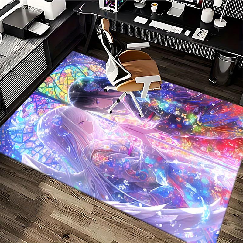 1pc Anime Cartoon Design Chair Mat - Festival Gift for Office Chairs, Suitable for All Seasons and Perfect for Home Decor, Living Room, Bedroom, Game