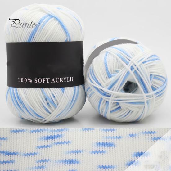 Шерстяная пряжа тройных брендов, мягкая молочно-хлопковая однотонная вязальная пряжа для свитера