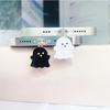 Mobile Phone Dust Plug Accessory Decoration For Iphone Type-c Port Dust Plug Pendant Cute Black And White Little Devil Halloween2