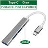 USB C HUB USB 30 Type C 4-портовый мультиразветвитель адаптер OTG для Macbook HUB Pro 13 15 Air Mi Pro для аксессуаров для компьютеров HUAWEI