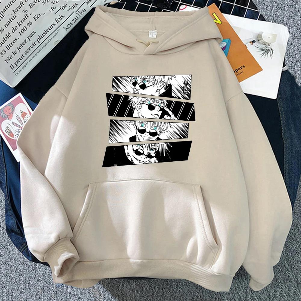 New Jujutsu Kaisen Manga Printed Graphic Hoodies Vintage Oversized Hooded Hip Hop Long Sleeves Cotton Hoodie Men Women Clothes