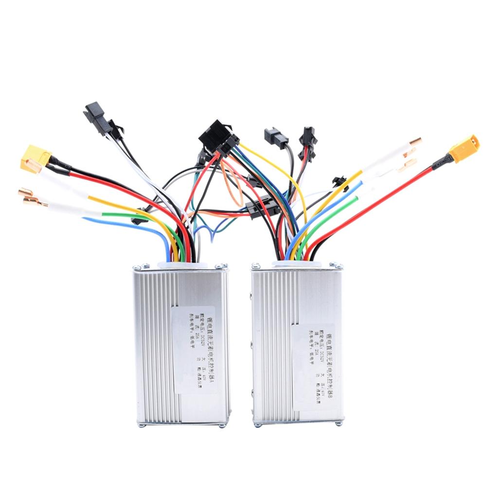 Supernew 52V 25A 1200W JP Brushless DC Motor Electric Scooter Bike Controller A+B Dual Drive Motor Controller