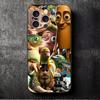 Italian Brainrot Animals Soft Phone Case for iPhone 16 16E 17 Air 15 Pro Max 14 Plus 13 Mini 11 12 7 Black Cover Back Shell