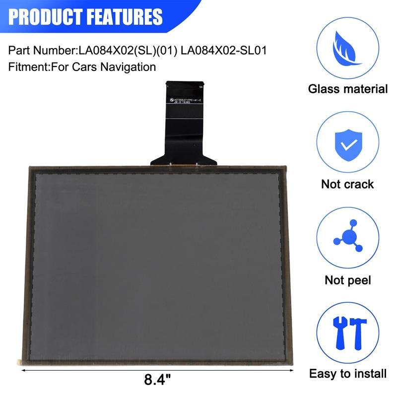 8.4 Inch LCD Touch Screen Digitizer For Jeep Navigation LA084X02(SL)(01) LA084X02-SL01