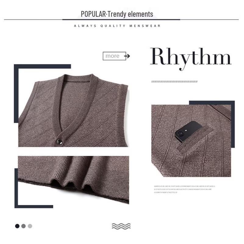 Pierre Cardin Мужской вязаный жилет с V-образным вырезом