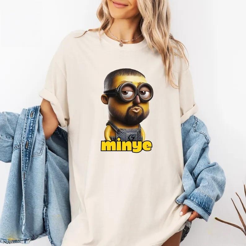 Funny Kanye Parody graphic Ye Unisexs TShirt Unisex ONeck 100 Cotton Short Sleeve Y2k Oversized Pop Fashion Kanye West Tee