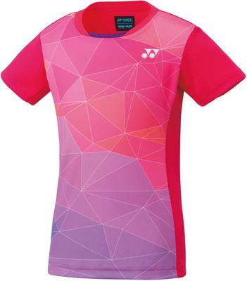 Игровая футболка Yonex с коротким рукавом для девочек, ярко-розовая J120, (122)