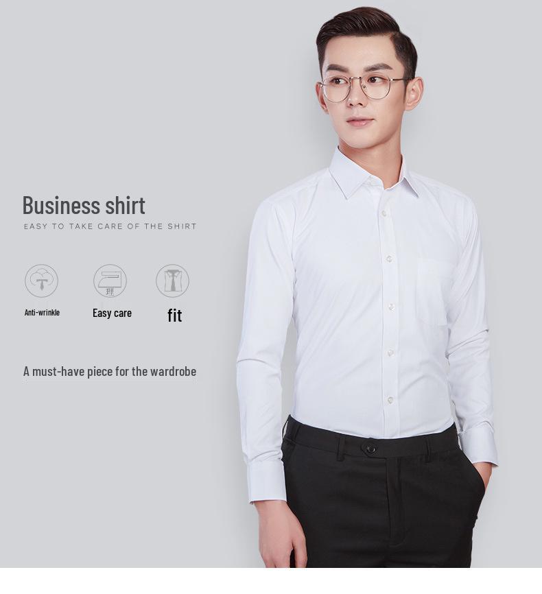 Мужская рубашка с длинным рукавом Golden Shield, белая в полоску, свободного кроя, деловая, формальная, на пуговицах