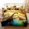 Jurassic Dinosaurs Ancient Bedding Set King Queen Twin Single Size Duvet Cover Pillow Cases Bed Linen Set