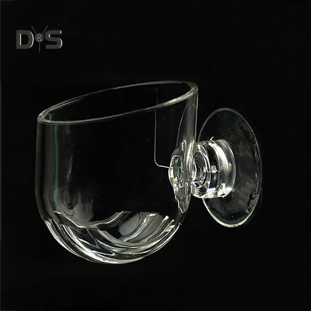 Прозрачная акриловая миниатюрная декоративная ваза на присоске в аквариум