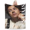 Warm Soft Blankets Children Picnic Harry Styles  Throw Blanket  Flannel Bedspread Chair Sofa Bed Novelty Sofa Bed Cover