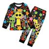 Kids Sprunki Cosplay 2Pcs Outfit Long Sleeve Top Pants Set Teen Girls Boys Casual Home Pajamas For Older Children