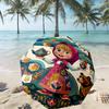 Masha and the Bear Print Umbrella Automatic Opening/ Closing - Portable Foldable Design - Daily use for Travel/Outdoor - Gift for Birthday
