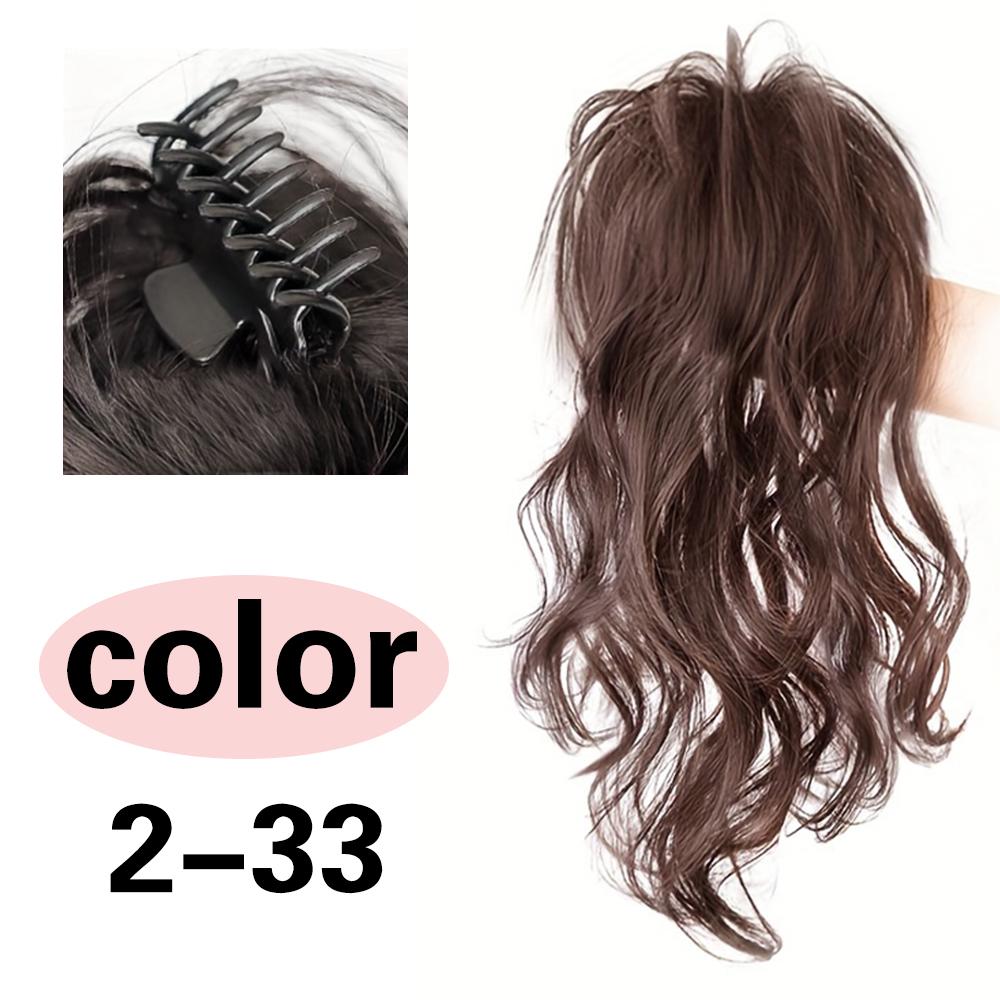 MISS WIG Синтетический хвост с когтями, длинный вьющийся волнистый хвост, зажим для наращивания волос, натуральный парик для женщин, ежедневное использование