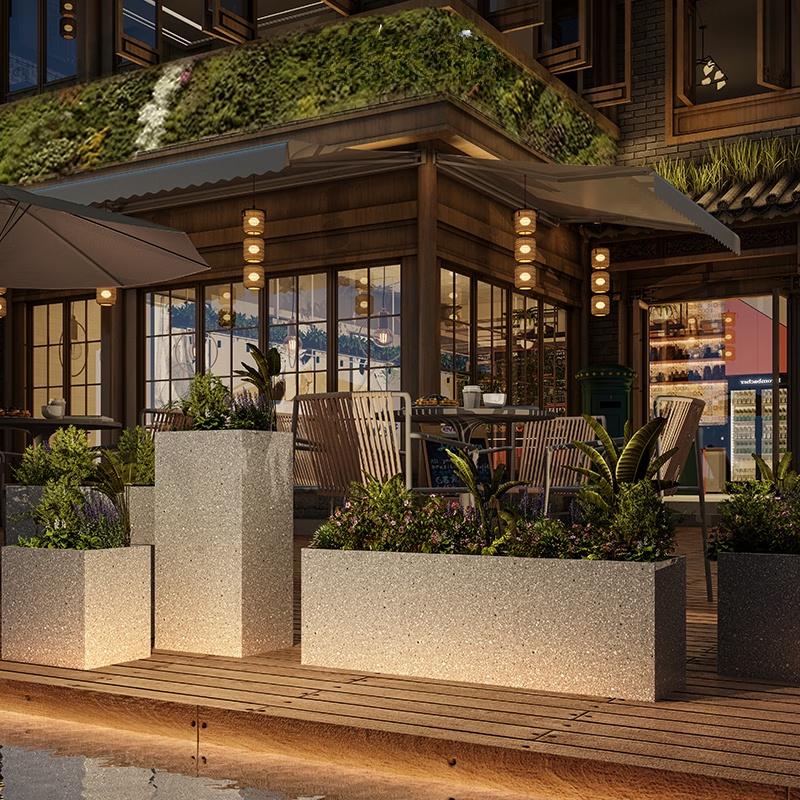 Outdoor Terrazzo Planter Box