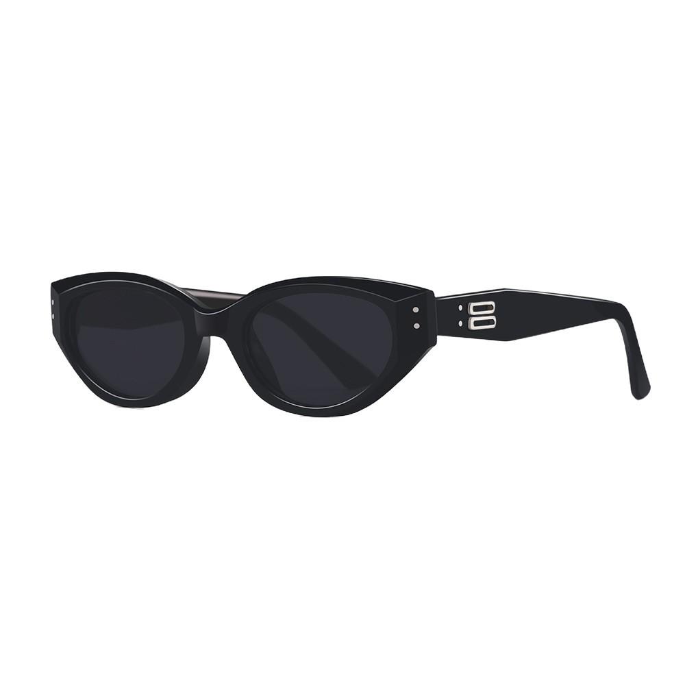 Narrow-frame glasses, trendy UV protection cat-eye polarized sunglasses for women