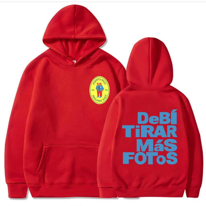 DTMF Деби Тирар Мас Фотос 2025 Толстовки для нового альбома Bad Bunny Знаменитый певец Толстовки Одежда с графическим принтом Женская толстовка для девочек